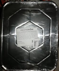 Foil Pans with Lids - 9x13 Aluminum Pans with Covers - 25 Foil Pans and 25 Foil Lids - Disposable Food Containers Great for Baking, Cooking, Heating, Storing, Prepping Food 25 Pack w/Lids 33 81WyDdHDoPL