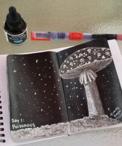 Dr. Ph. Martin's Star India Ink Bottle, 1.0 oz, Matte Black 43 81WypBtaZ L