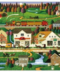 Buffalo Games - Charles Wysocki Americana Collection - Yankee Wink Hollow - 500 Piece Jigsaw Puzzle 14 81Wz3d 0bSL