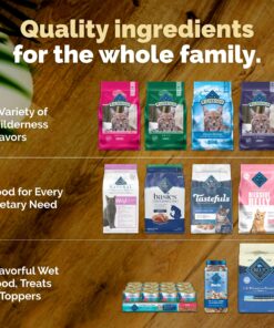 Blue Buffalo Cat Food, Natural Chicken Recipe, Wilderness High Protein, Adult Dry Cat Food, 12 lb bag 12 Pound (Pack of 1) 28 81WzFq zi3L