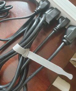 VELCRO Brand ONE WRAP Thin Ties | Strong & Reusable | Perfect for Fastening Wires & Organizing Cords | Black & Gray, 8 x 1/2-Inch | 25 Black + 25 Gray Ties 55 81X 4gC8AHL 1