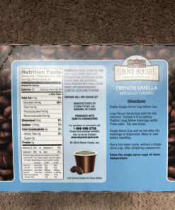 Grove Square Cappuccino Pods, French Vanilla, Single Serve , 24 Count (Pack of 1) 24 Count (Pack of 1) 36 81X XstIh7L