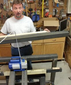 ZENY 3,5CFM Single-Stage 5 Pa Rotary Vane Economy Vacuum Pump 3 CFM 1/4HP Air Conditioner Refrigerant HVAC Air Tool R410a 1/4" Flare Inlet Port, Blue 39 81X eaqpxPL