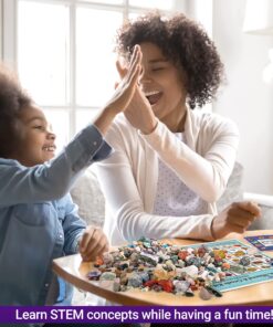 DANCING BEAR Rock, Mineral & Geodes Treasure Hunt Activity Kit (200 Pc Set) Real Shark Teeth Fossils, ID Sheet & Rock Book, STEM Rock, Mineral & Geodes Collection 41 81X px45E7S