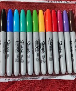 SHARPIE Permanent Markers, Fine Point, Assorted Colors, 12 Count 12 Count (Pack of 1) 36 81X0Rsvx4L
