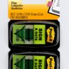 Post-it "Sign and Date" Flags, 50/Dispenser, 2 Dispensers/Pack, 1 in Wide, Bright Green (680-SD2) 100 Count (Pack of 1) Sign & Date Post-it 11 81X1JHN2M1L