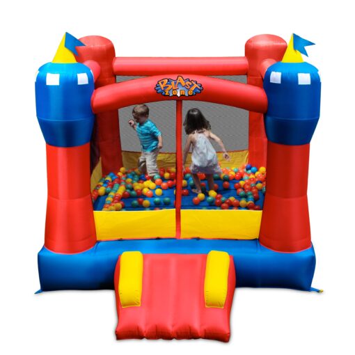 Blast Zone Magic Castle - Inflatable Bounce House with Blower - Premium Quality - Indoor/Outdoor - Portable - Sets Up in Seconds