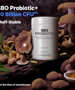 Codeage SBO Probiotics, 50 Billion CFUs Per Serving, Multi Strain Soil Based Organisms Blend and Organic Fermented Botanical Blend, Shelf-Stable, 90 Capsules 1 14 81X3jC9NQWL