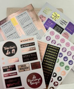 Law of Attraction Planner - Undated Deluxe Weekly, Monthly Planner, a 12 Month Journey to Increase Productivity & Happiness - Life Organizer, Gratitude Journal, and Stickers B5 Size Vanilla Butterfly Moon 57 81X4FPnrmVL 1