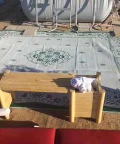 Camco 42850 Oriental Awning Leisure Mat-Green 9' x 12' 9' x 12' Green Oriental 18 81X4qr7XUnL