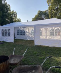10x30 Party Tent Wedding Patio Gazebo Outdoor Carport Canopy Shade with Side 8 Removable Walls 10'x30' Party Tent 41 81X5EP05HrL
