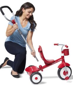 4-in-1 Stroll 'N Trike, Red Toddler Tricycle for Ages 1 Year -5 Years, 19.88" x 35.04" x 40.75" Classic 34 81X6WOPx7CL