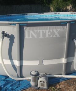 Intex 16ft X 48in Ultra Frame Pool Set with Filter Pump, Ladder, Ground Cloth & Pool Cover 15 81X7lCcXnkL
