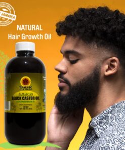 Tropic Isle Living Jamaican Black Castor Oil - Plastic PET Bottle 8oz | For Hair Growth Oil, Skin Conditioning, Eyebrows & Eyelashes, Scalp and Nail Care 31 81X8nvgF1GL