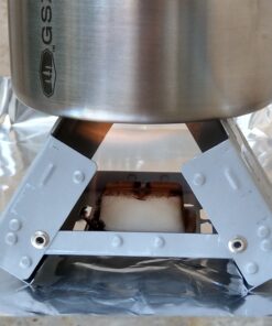 Esbit Ultralight Folding Pocket Stove with Six 14g Solid Fuel Tablets steel, Small - Original 48 81X8wqyjG7L