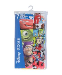 Disney Boys' Pixar 100% Combed Cotton Briefs with Cars, Toy Story, Nemo, Monsters Inc & The Incredibles in Sizes 2/3t and 4t 4 7-pack 16 81X9h82v7pL 1