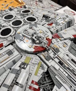 LEGO Star Wars Ultimate Millennium Falcon 75192 - Expert Building Set and Starship Model Kit, Movie Collectible, Featuring Classic Figures and Han Solo's Iconic Ship, Best Gift for Adults 80 81XAlPq4T4L