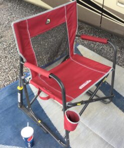 GCI Outdoor Freestyle Rocker Portable Rocking Chair & Outdoor Camping Chair Red 28 81XAlUT8hHL