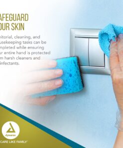 Dynarex Safe-Touch Vinyl Disposable Exam Gloves, Powder-Free, Food Safety and Compliance, Ambidextrous, Clear, Large, 1 Case of 10 Boxes of 100 Gloves 11 81XBQtFe6aL