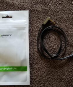 UGREEN 3.5mm Audio Cable Stereo Aux Cord 90 Degree Right Angle, Compatible with Beats iPhone iPod iPad Tablets Speakers 24K Gold Plated Male to Male Black 1.5FT 27 81XBWah9fZL