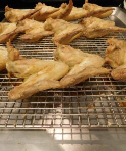 KITCHENATICS Half Sheet Cooling Rack for Cooking and Baking, Stainless Steel Baking Rack & Wire Rack, Bacon Grill Rack for Oven, Heavy-Duty Wire Cookie Cooling Rack fits Half Sheet Pan - 11.8 x 16.9 11.8" x 16.9" Half Sheet - 1 PC 31 81XBkGMED5L