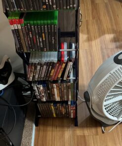 Atlantic Mitsu 5-Tier Portable Media Storage Rack – Protects & Organizes Prized Music, Movie & Video Games Collections, PN 64835195 in Smoke Media Rack 57 81XCZu0IApL 1