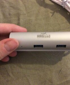 Artix USB 3.0 4-Port Hub with 2-Foot USB 3.0 Cable - Silver (4-Port Aluminum Hub) 35 81XCxiFy9DL