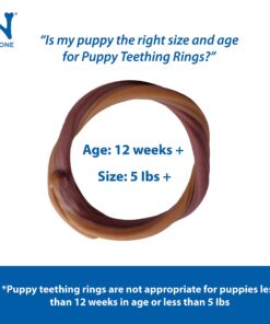 Alternative view of N-Bone 3-Rings Puppy Teething Ring, Chicken Flavor