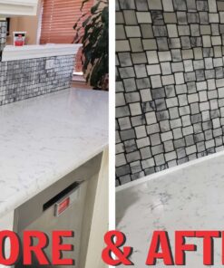 InstaTrim Peel and Stick Trim - Flexible, Adhesive Caulk Tape for Walls, Floors, Counters, Tile, & More - White 1/2 in by 10 ft Adhesive Trim 1/2 in x 10 ft, 2‐pk 50 81XDZNjBZKL