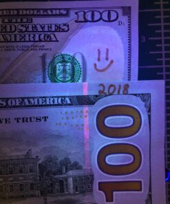 Dri Mark Dual Test - The Original Smart Money Pen with UV LED Cap Counterfeit Detector System - Plus 2 Free Detector Pens - Money Loss Prevention - Fraud Protection, Black, 3 Count (Pack of 1) 45 81XDbV OrL