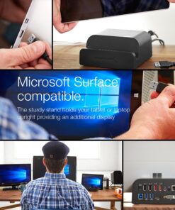 SABRENT Universal Docking Station with Stand for Tablets and Notebooks Supports PC (DS-RICA) 35 81XFthK3bNL