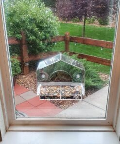 Wild Birds of Joy Bird House Window Bird Feeder with 4 Super Strong Suction Cups & Locking, Sliding Seed Tray, Extra Large, Clear Acrylic, Outdoor Bird Feeders, Outside View of Cardinal and Blue Jay 25 81XFwBkIrSL 2