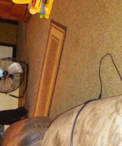 Machine Washable Bordered Design Non-Slip Rubberback 2x7 Traditional Runner Rug for Hallway, Kitchen, Bedroom, Living Room, 1'10" x 7', Brown Border Dark Brown Runner - 1'10" x 7' 53 81XG vNYkOL