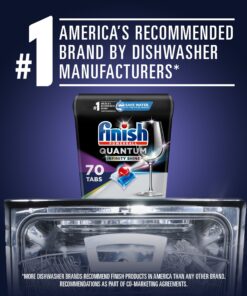 Finish Quantum Infinity Shine - 70 Count - Dishwasher Detergent - Powerball - Our Best Ever Clean and Shine - Dishwashing Tablets - Dish Tabs (Packaging May Vary) 19 81XIWO0QhL