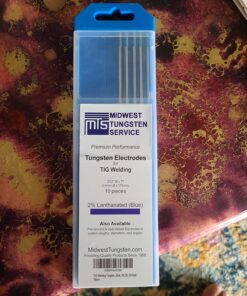 Midwest Tungsten Service TIG Welding Tungsten Electrodes 10-Pack (Blue - 2% Lanthanated Tungsten (WL20/EWLa-2), 3/32") Blue - 2% Lanthanated 3/32" 33 81XIeHZodYL
