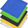 Eco-Fused Microfiber Cleaning Cloth - 12x12 Inch Microfiber Cloth - Pack of 5 Large Cloths - Microfiber Cleaning Cloth for Electronics and Monitors 5 Pack - 12 X 12 Inch 19 81XJlzrFnVL