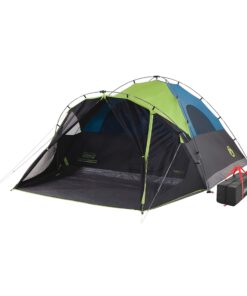 Coleman Carlsbad Dark Room Camping Tent with Screened Porch, 4/6 Person Tent Blocks 90% of Sunlight and Keeps Inside Cool, Weatherproof Tent with Easy Setup and Screened-In Porch 6-person 31 81XJqvkRM8L