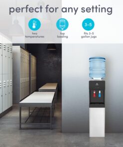 Avalon A2TLWATERCOOLER Top Loading Water Cooler Dispenser, Black, Black&White 20 81XKCbyG9dL