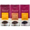 Teeccino Herbal Coffee Variety Pack - Hazelnut, Mocha and Java - Ground Herbal Coffee That’s Prebiotic, Caffeine-Free & Acid Free, Dark Roast, 11 Ounce (Pack of 3)