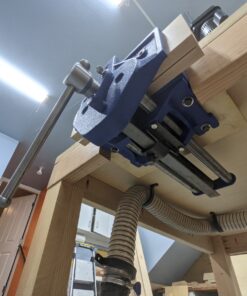 Yost Vises M9WW Rapid Action Woodworking Vise | Quick Release Lever for Quick Adjustments | 9 Inch Jaw Width | Made with Heavy-Duty Cast Iron | Blue Yost M9WW 101 81XN o0UhgL