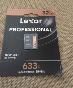 Lexar Professional 633x 32GB SDHC UHS-I Card, Up To 95MB/s Read, for Mid-Range DSLR, HD Camcorder, 3D Cameras, LSD32GCB1NL633 (Product Label May Vary) Single 22 81XN96t13pL