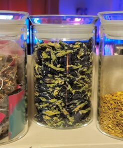 ZENS Glass Canisters Jar with Lid, Airtight Sealed 15 Fluid Ounce Spice Jars Sets of 2, Clear Small Kitchen Storage Containers for Herbs,Tea 4.76 x 3.15 IN 03-15oz*2 35 81XNZ4tCw2L