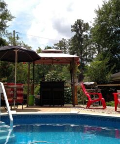 Best Choice Products 3-Piece All-Weather Wicker Bar Table Set for Indoor Outdoor, Kitchen, Patio, Backyard w/ 2 Stools, Glass Tabletop, Storage Shelves - Brown 27 81XOO7ORDjL