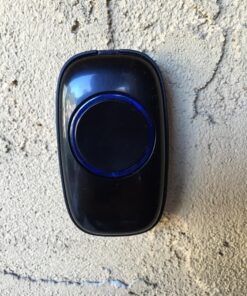 SadoTech Wireless Doorbells for Home, Apartments, Businesses, Classrooms, etc. - 1 Door Bell Ringer & 1 Plug-In Chime Receiver, Battery Operated, Easy-to-Use, Wireless Doorbell w/LED Flash, Black 46 81XOgYjkQ2L 1