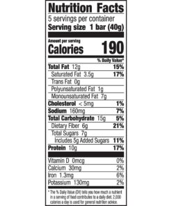 Nature Valley Chewy Granola Bar, Protein, Peanut Butter Dark Chocolate, 5 Bars - 1.4 oz (Pack of 4) 25 81XOjL7nhvL