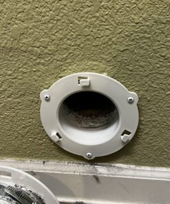 Dryer Dock The Original Dryer Vent Quick Release - Two-Piece Dryer Hose Quick-Connect, Twist & Lock Tight, Fits 4 Inch Tubes,White 45 81XPVsIJ4AL