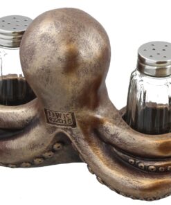 Alternative view of DWK Decorative Octopus Salt & Pepper Shaker Set