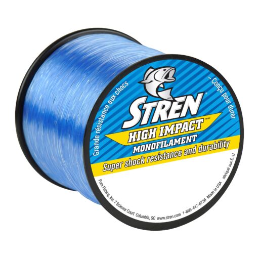 Stren High Impact Monofilament Fishing Line 1000 Yards Smoke Blue 12 Pounds