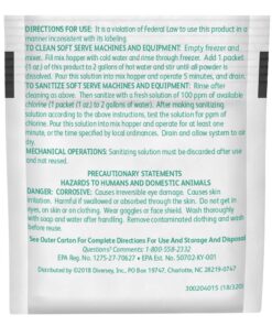Diversey, DVO90234, Soft-Serve Sanitizer Cleaner, 100 / Carton, White 1-Packet (Pack of 100) 9 81XQXuARqGL