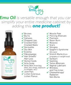 Alternative view of Ethically Sourced Emu Oil for Chemo & Radiation Burns LS Piercing Aftercare Tattoo After Care Face & Body Moisturizer TSW Red Skin Syndrome Lichen Sclerosus Relief 100% Pure AEA Certified